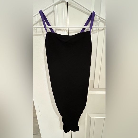 NWT Women’s Speedo Endurance Plus Flyback Swimsuit. Black and purple. - Picture 1 of 6